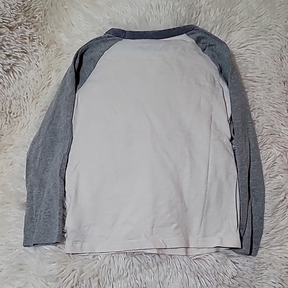 GAP, Kids, Heavy Duty Work Wear Shirt, Gray and White, long sleeve shirt,5 Boy's - Picture 3 of 6